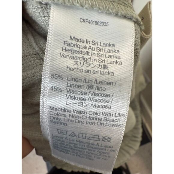 Madewell Petite Breezewoven Pull-On High-Rise Straight Pants XXLP Ash Woven - Picture 5 of 5